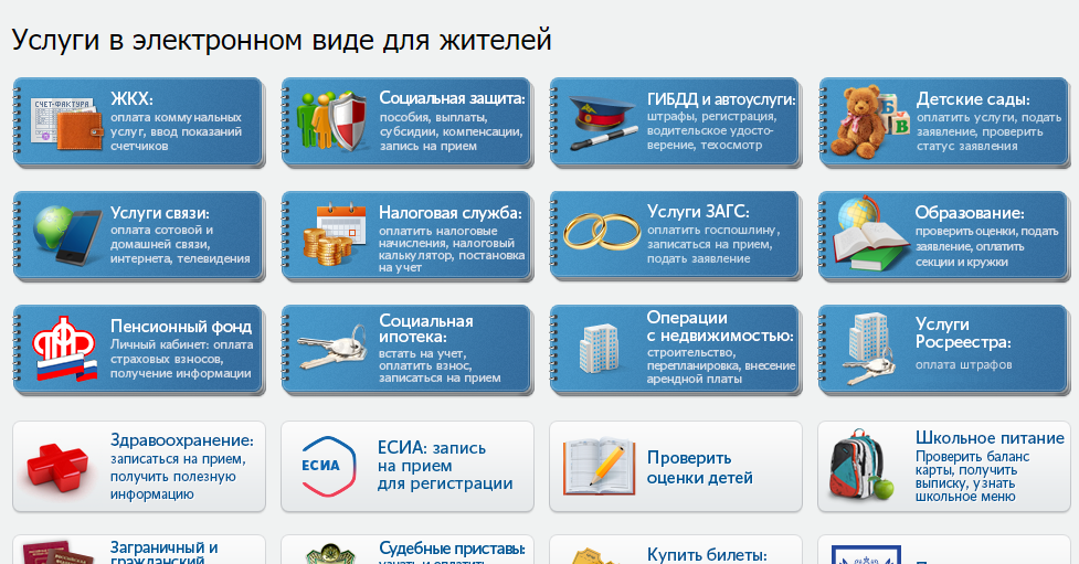 Список электронных услуг в Татарстане